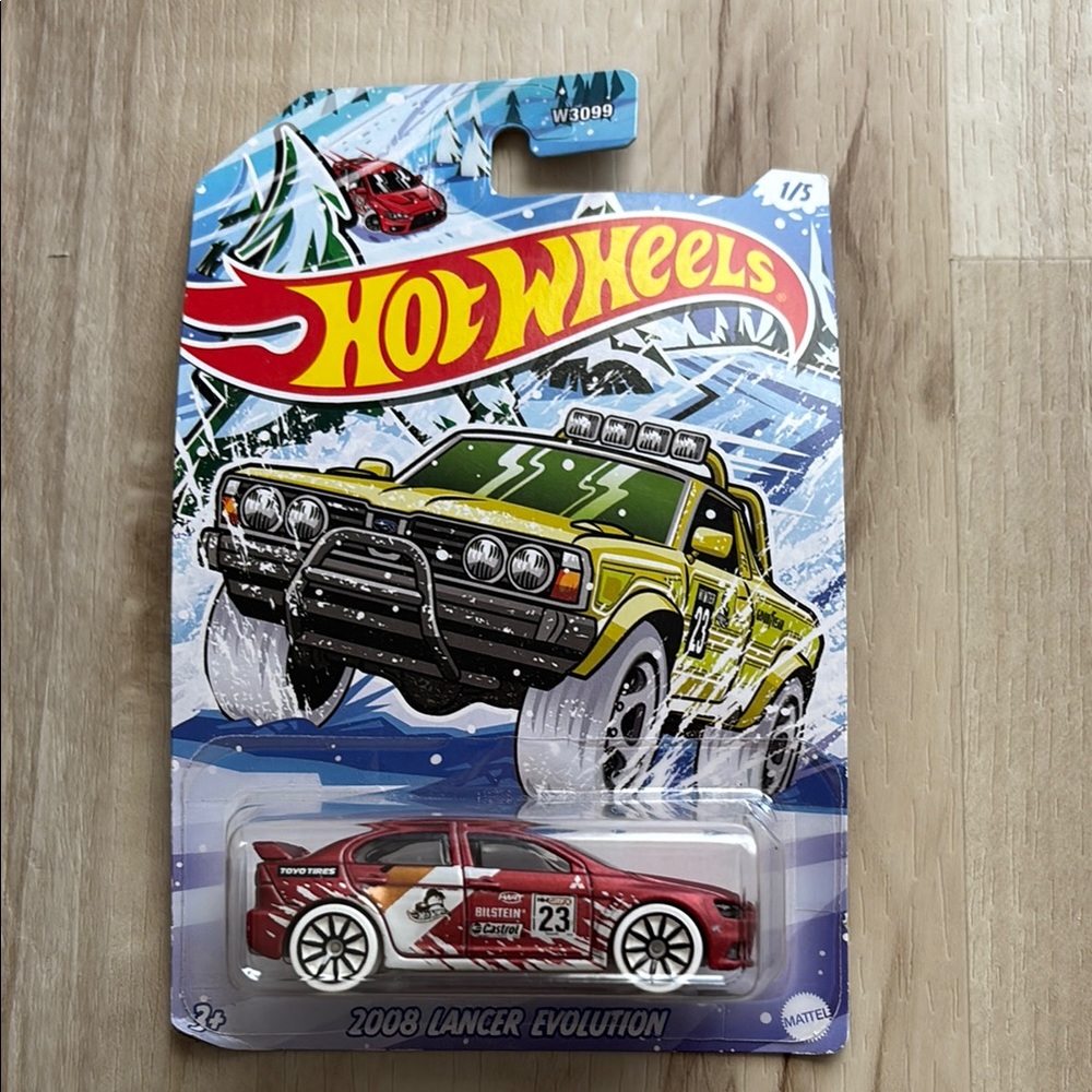 Hot wheels Red 2008 Lancer Evolution Car